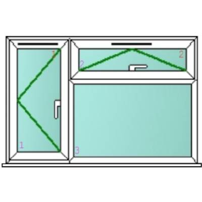 UPVC plastic window side top openers - Width (MM):  - Height...